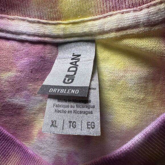 Tie Dye Ouija Board Graphic T-Shirt Men's Size XL Multicolor Mary Jane Cannabis - Picture 4 of 4